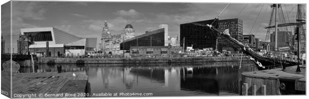 Museum of Liverpool and Pier Head from Albert Dock Canvas Print by Bernard Rose Photography