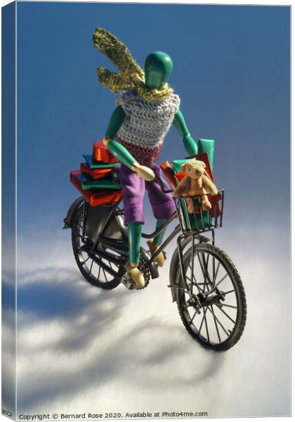 Riding Home for Christmas Canvas Print by Bernard Rose Photography