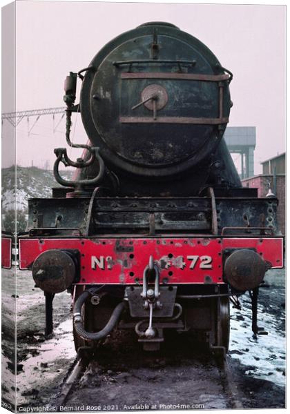 Flying Scotsman from 1973 just returned from USA Canvas Print by Bernard Rose Photography