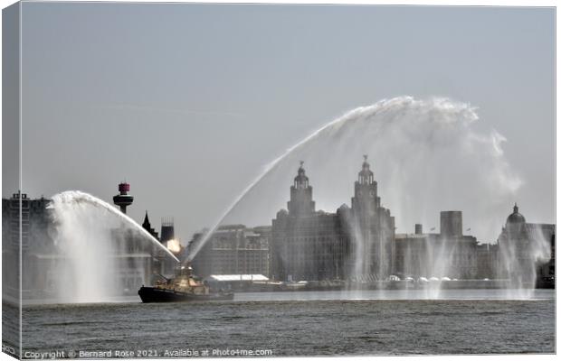 Liverpool Waterfront   Canvas Print by Bernard Rose Photography