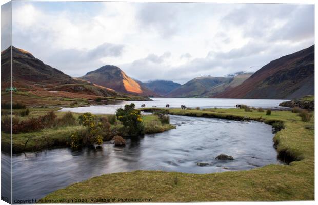 Wastwater  Canvas Print by louise wilson