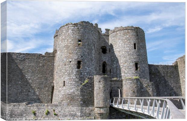 Harlech Castle Canvas Print by Hannah Watson