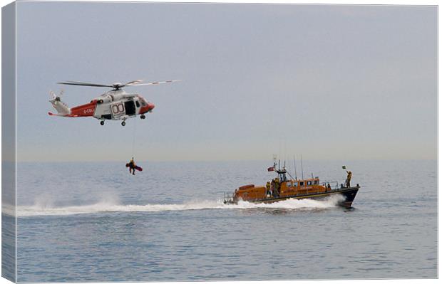 Coastguard Rescue Canvas Print by Eddie Howland