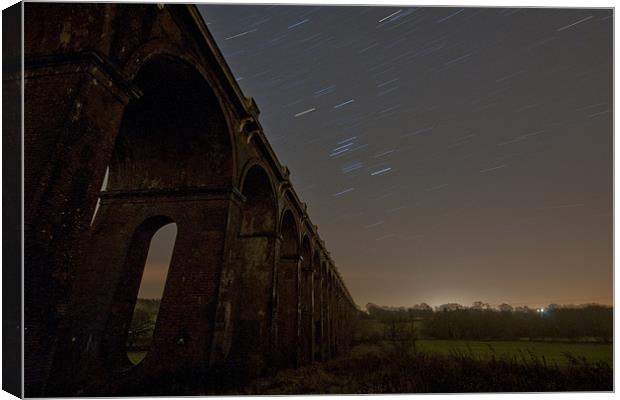 Balcombe Viaduct at Night Canvas Print by Eddie Howland