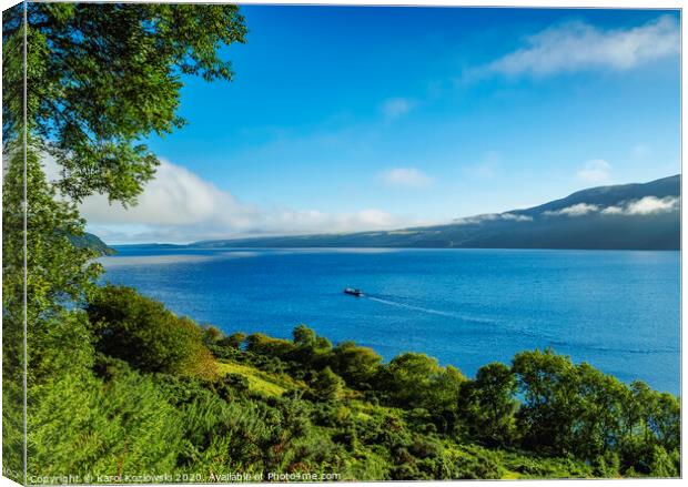 Landscape of the Loch Ness Canvas Print by Karol Kozlowski