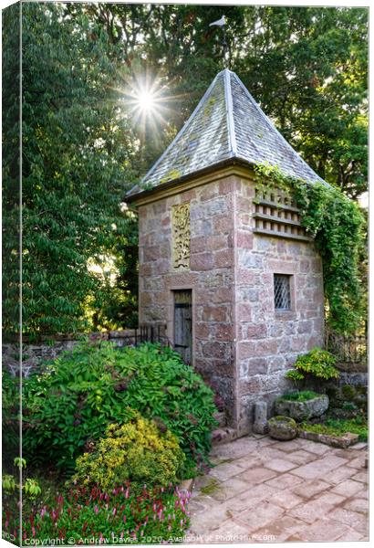 Dovecot, Crathes Castle Walled Garden Canvas Print by Andrew Davies