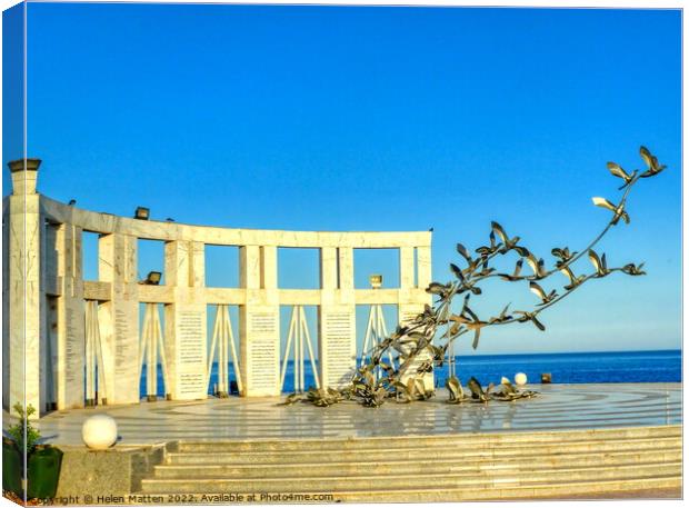 Monument Sharm El Sheikh, Egypt Canvas Print by Helkoryo Photography