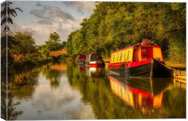 Dreamy Afternoon on the Canal 2 Canvas Print by Helkoryo Photography