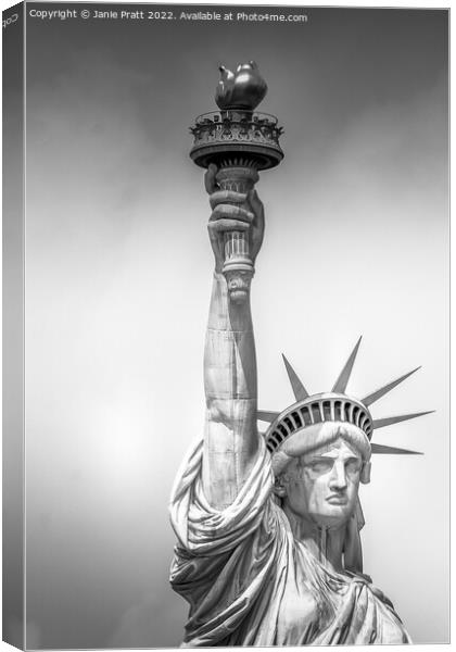 Lady Liberty 2 Canvas Print by Janie Pratt