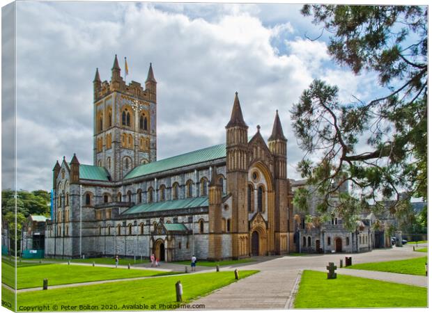 Buckfast Abbey, Devon, UK Canvas Print by Peter Bolton