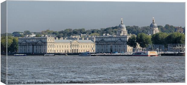 Old Royal Naval College - London Canvas Print by Peter Bolton