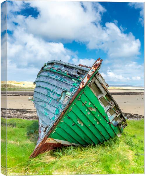 The old boat. Canvas Print by jim Hamilton
