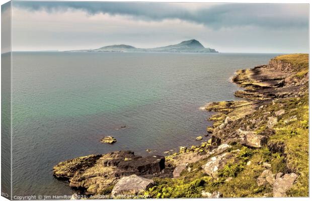 Clare Island from Spanish point Canvas Print by jim Hamilton