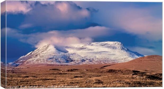 Winter in Donegal, Ireland Canvas Print by jim Hamilton