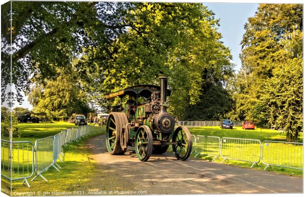 Old Traction Engine Canvas Print by jim Hamilton