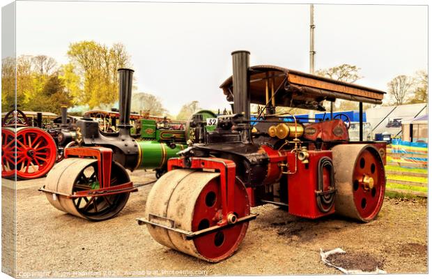 Pair of Steam Rollers Canvas Print by jim Hamilton