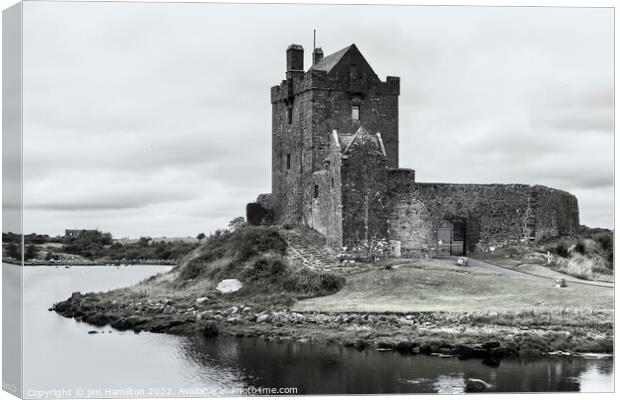 Dunguaire Castle, Galway, Ireland. Canvas Print by jim Hamilton