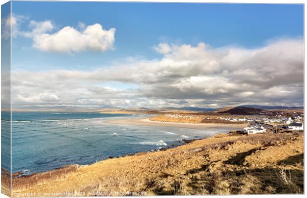 The Enchanting Narin Strand in County Donegal Canvas Print by jim Hamilton
