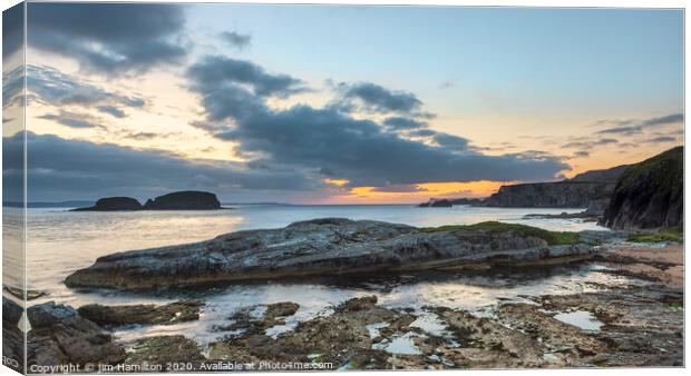 Ballintoy, Northern Ireland Canvas Print by jim Hamilton