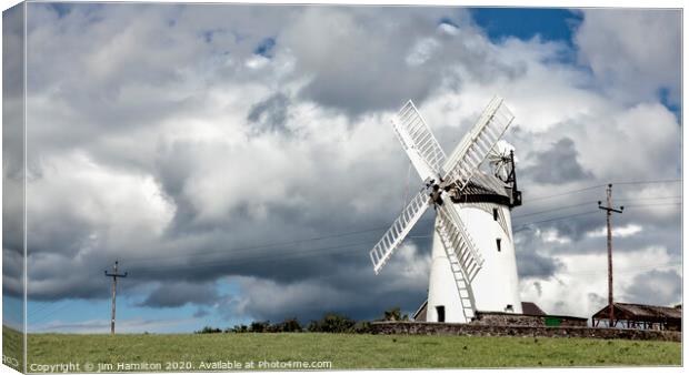 Ballycopeland Windmill, Ireland. Canvas Print by jim Hamilton