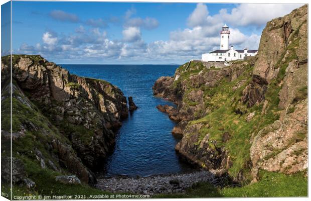 Fanad Head Lighthouse Canvas Print by jim Hamilton