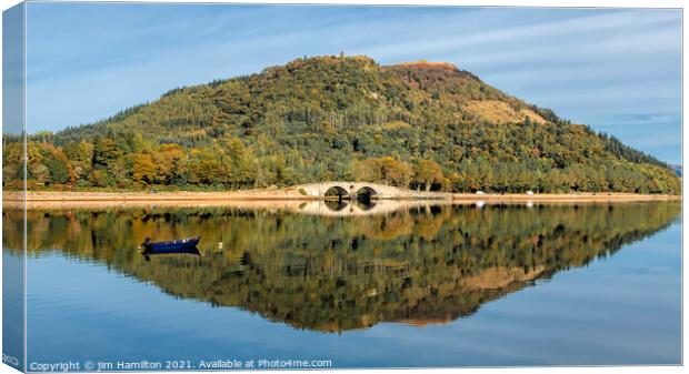 Reflections at Inveraray Canvas Print by jim Hamilton