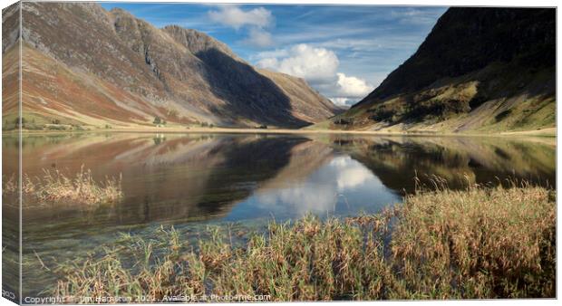 Loch Achtriochtan Glencoe Canvas Print by jim Hamilton