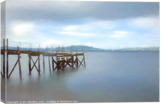 The old Jetty Canvas Print by jim Hamilton