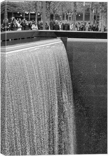 Ground Zero Waterfall Canvas Print by Anthony Jones