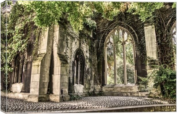St Dunstan in the East Ruined Church Canvas Print by Raymond Hill