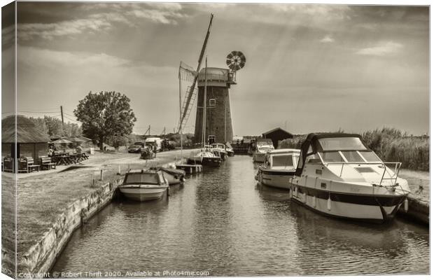 Horsey windmill, Norfolk Canvas Print by Robert Thrift