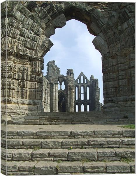 Whitby Abbey  Canvas Print by Christopher Borrill-Townsend