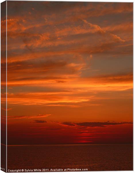‘Yet another Sunset’ Canvas Print by Sylvia White