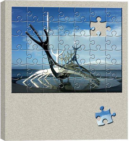 Puzzled Canvas Print by Steve White
