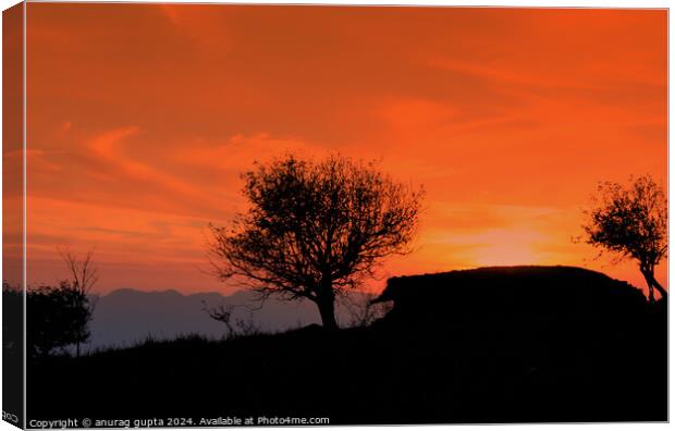 colours of sunset Canvas Print by anurag gupta