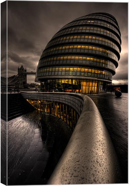 City Hall Canvas Print by Chester Tugwell