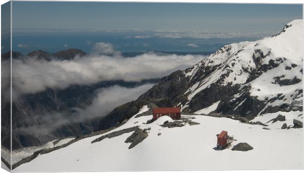 Mueller Hut in Mt. Cook (Aoraki) New Zealand Canvas Print by Chester Tugwell