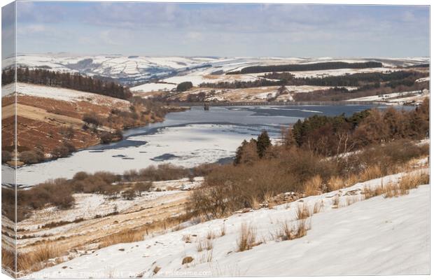 Majestic Frozen Cray Reservoir Canvas Print by Peter Thomas