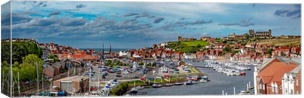 Whitby Panoramic Canvas Print by Craig Burley