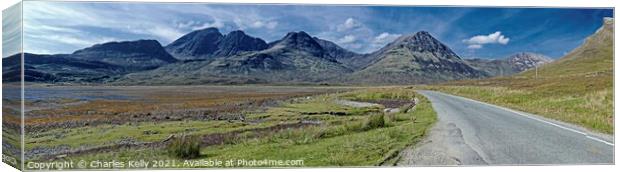 Heading for the Black Cuillins on Skye Canvas Print by Charles Kelly