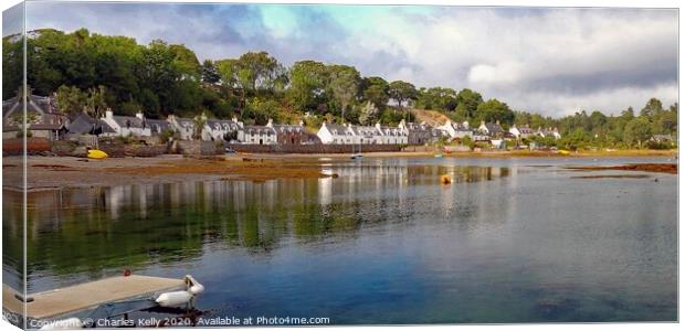 Peaceful day in Plockton Canvas Print by Charles Kelly
