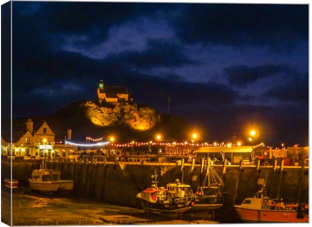 Ilfracombe At Night Canvas Print by David Buckland