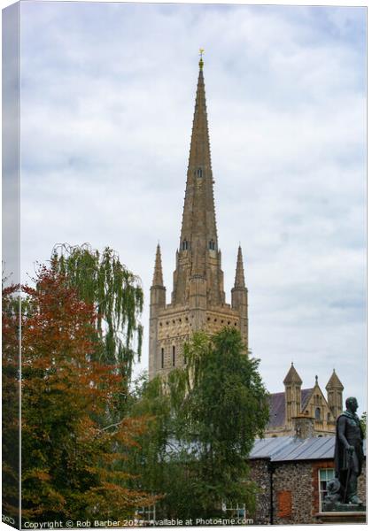 Norwich Cathedral Canvas Print by Rob Barber