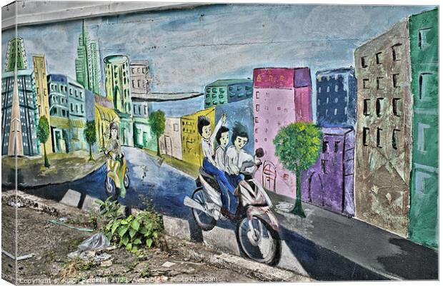 Saigon ( Ho Chi Minh City ) wall art. Vietnam Canvas Print by Kevin Plunkett