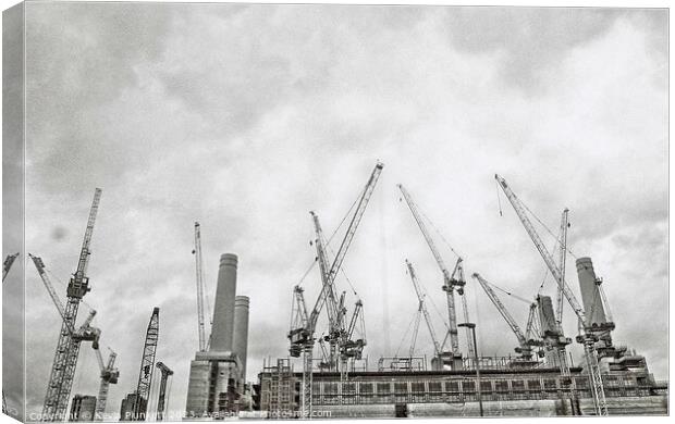 Battersea Power Station Development Canvas Print by Kevin Plunkett