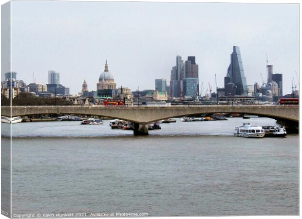 The City of London Canvas Print by Kevin Plunkett