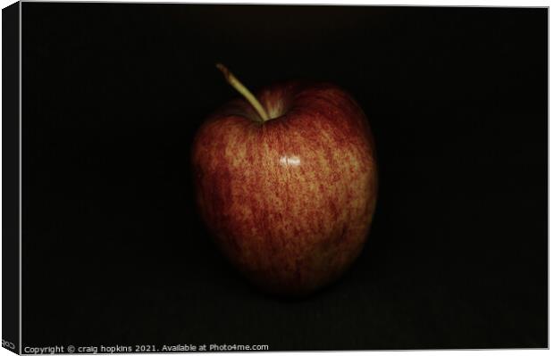 red Apple Canvas Print by craig hopkins