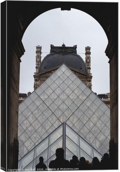 Louvre Canvas Print by Ana Bort