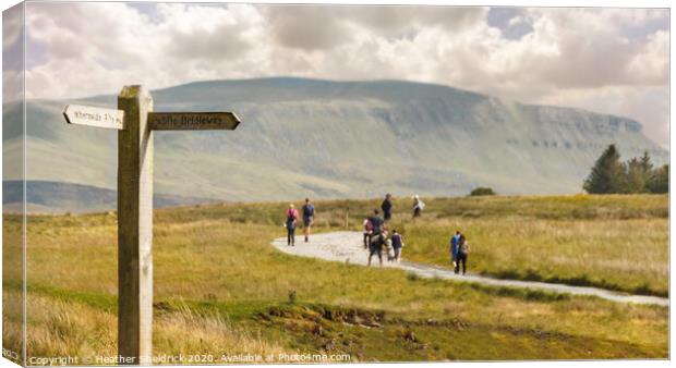 Pen-y-Ghent from Ribblehead Canvas Print by Heather Sheldrick