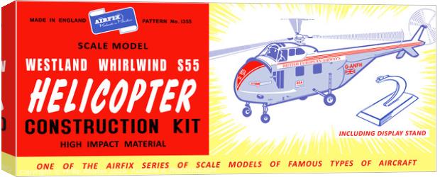 Airfix Westland Whirlwind Helicopter (licensed by Hornby) Canvas Print by Phillip Rhodes